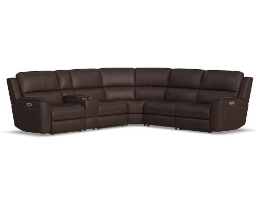 Henry Power Reclining Sectional with Power Headrests and Lumbar 2